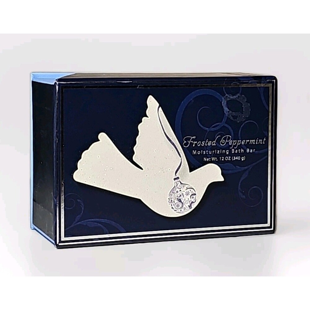 FROSTED PEPPERMINT Luxurious 12oz Bath Soap by CST - NEW in Decorative Box